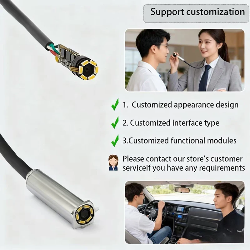 

OV2740 5mm Diameter USB Endoscope Camera Module 2MP HD Pixel for Medical Industrial Pipeline Maintenance Inspection 2M+ Length