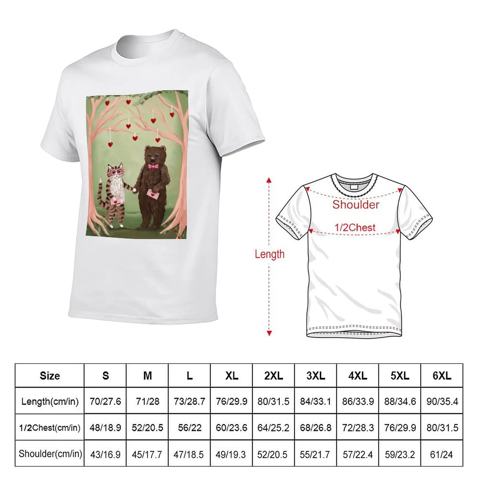 Exchanging Valentine's! T-Shirt anime figures boys animal print mens fashion