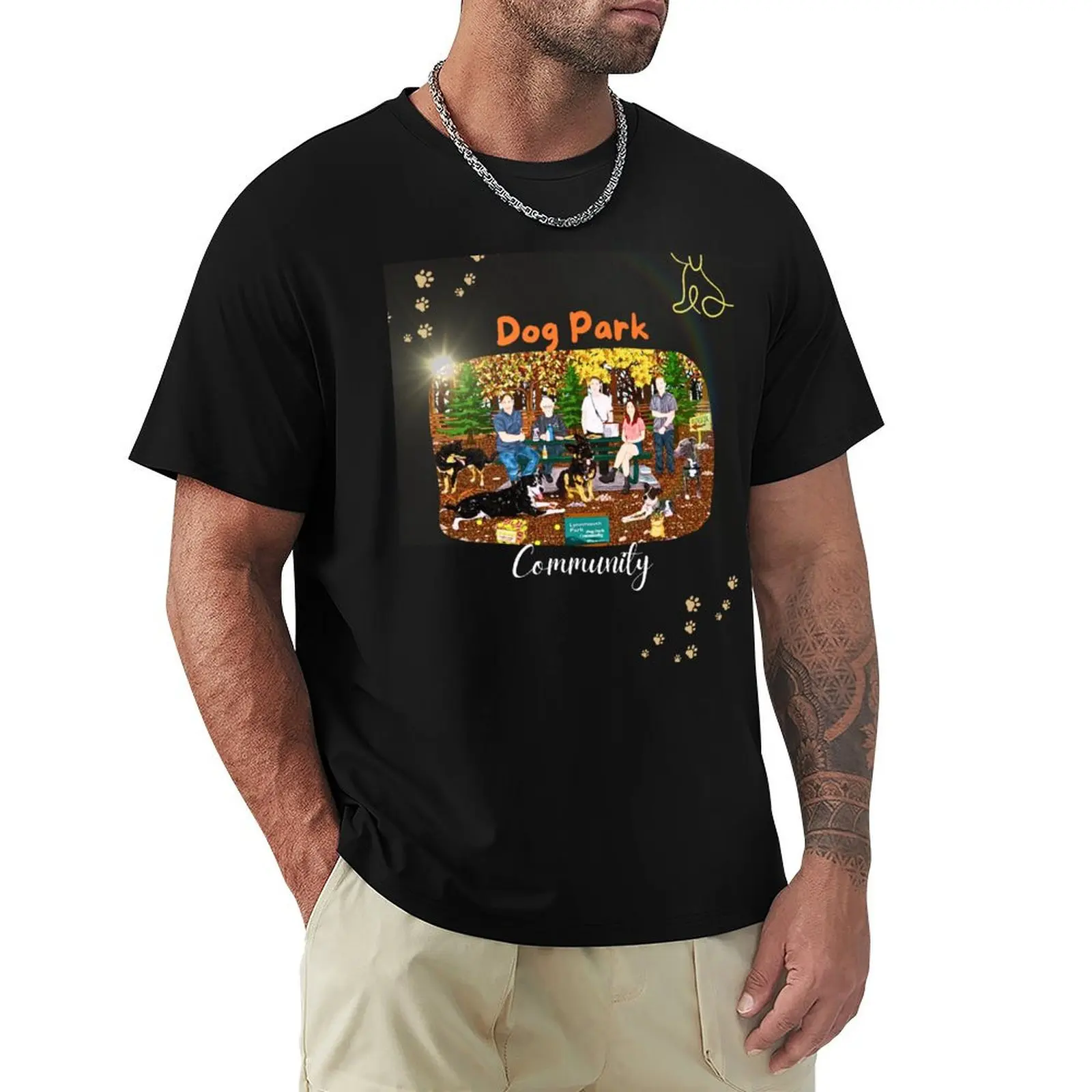 

Dog Park Community Lynmouth T-Shirt graphic t shirts Blouse anime t shirts football t shirt men clothes