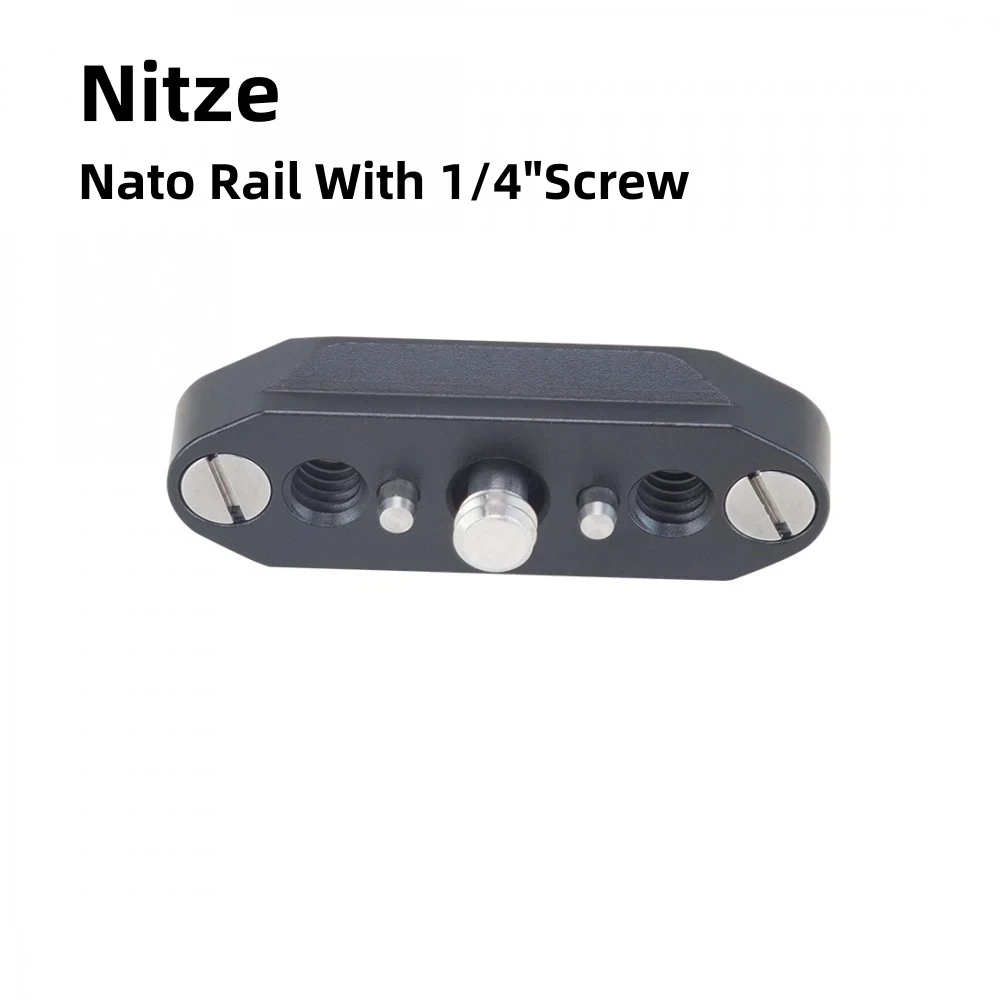 

Nitze NATO RAIL WITH 1/4" SCREW AND ARRI LOCATING PINS for Nitze Monitor Cages for Nitze Camera Cages