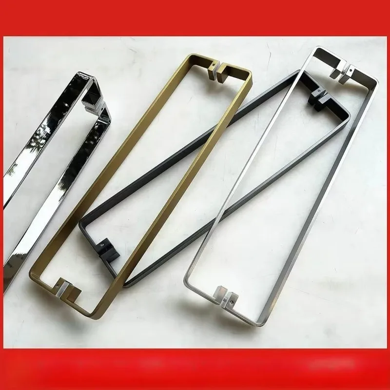 Full Solid Square Tube 304 Stainless Steel Handle, Shower Door Hardware