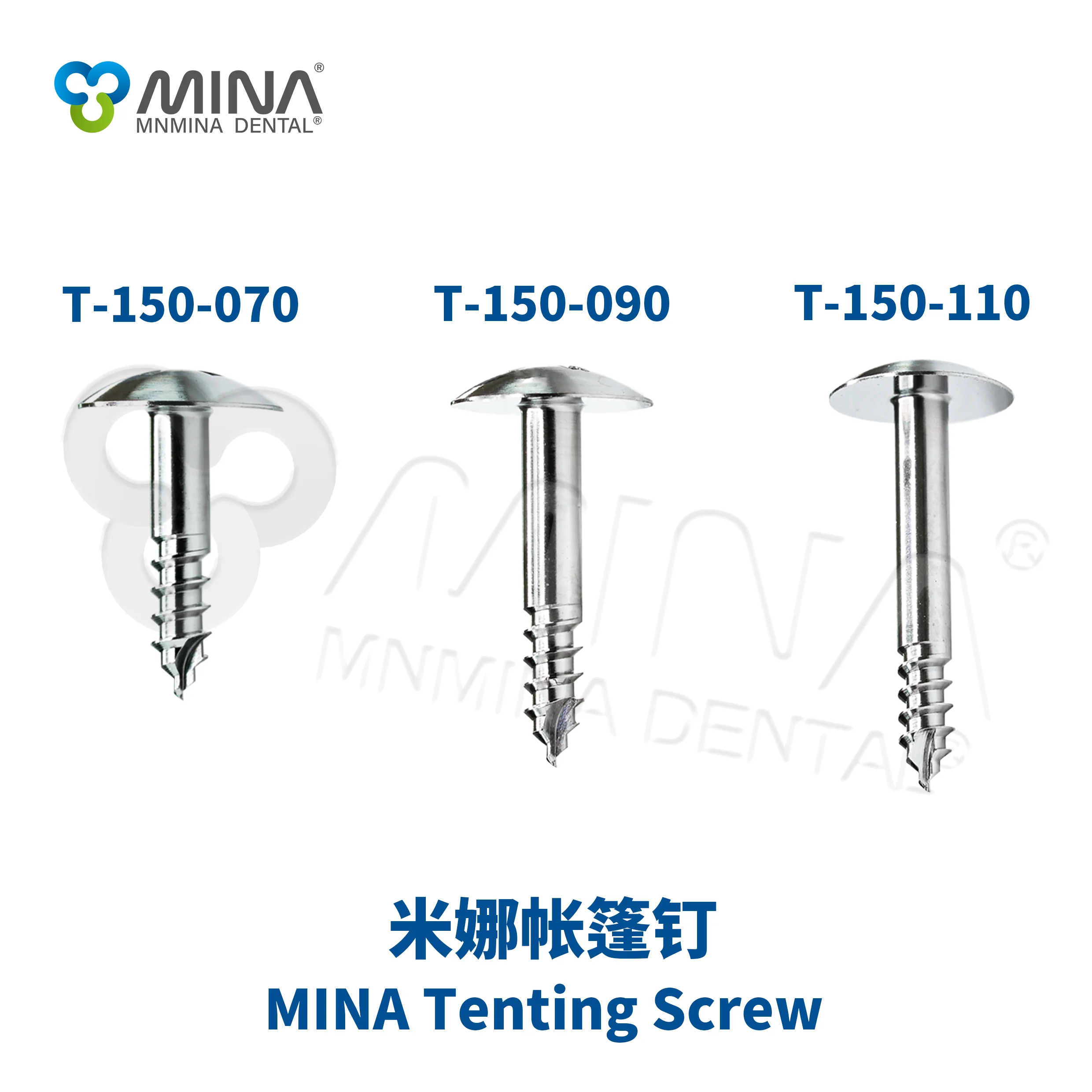MINA Manual Power Source Dental Surgical Instruments Tenting Screw with Thread