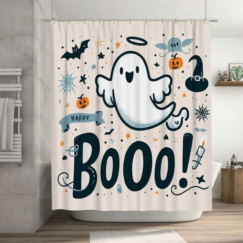 بو! ستارة دش تحت عنوان الهالوين تتميز بالأشباح والقرع وإكسسوارات الحمام المزخرفة للموسم المخيف! (الصنف # 12345