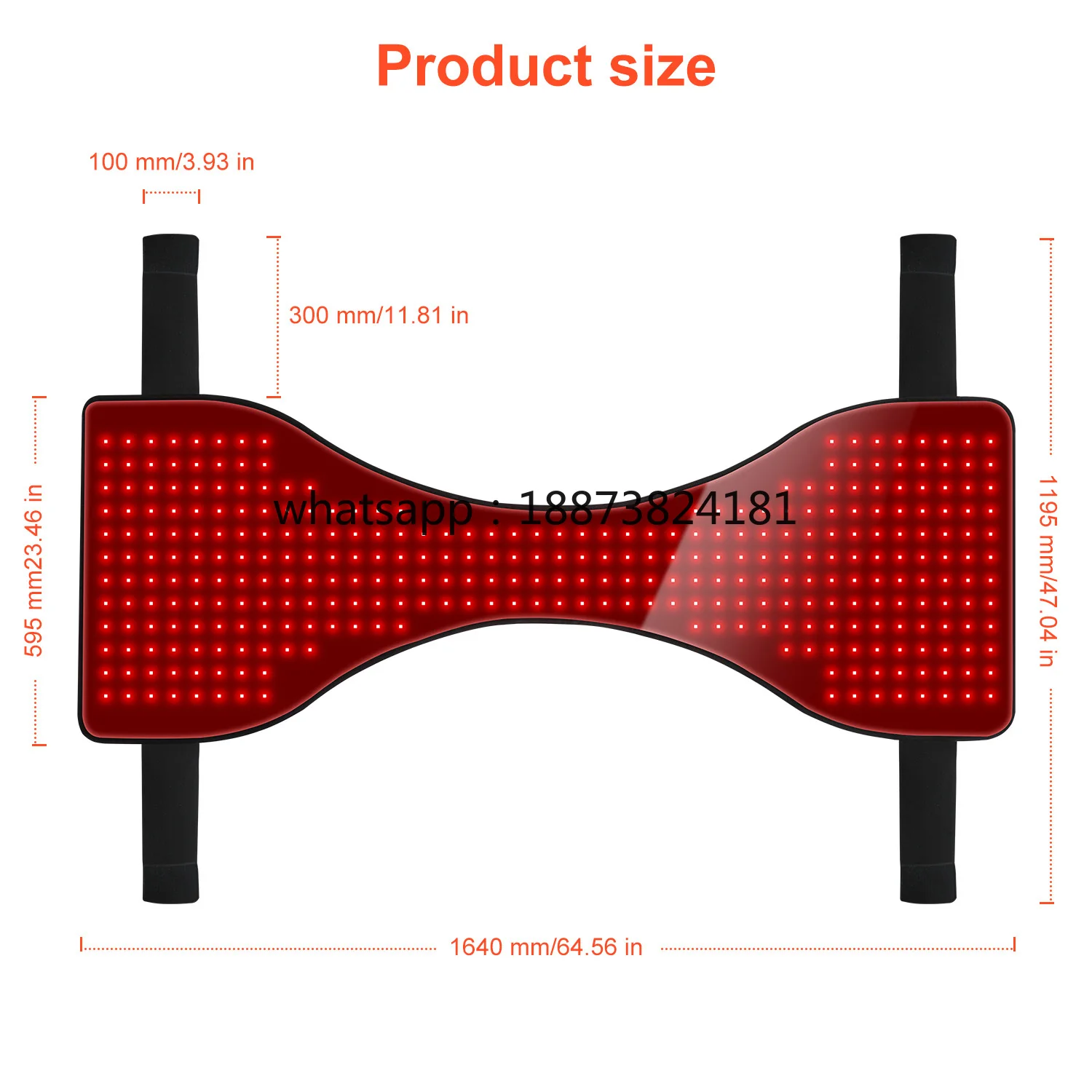

Пояс для LED-терапии 660 нм 850 нм (красный и инфракрасный свет) для лошадей, для ухода за ногами, LED-терапия красным светом, обертывание для ног