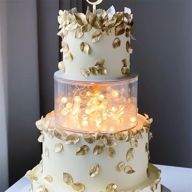 Tabellone per torta rotondo in acrilico trasparente bordo per torta raschietto più liscio vassoio per torta decorazione rotonda fai da te strumento per torta Base per torta
