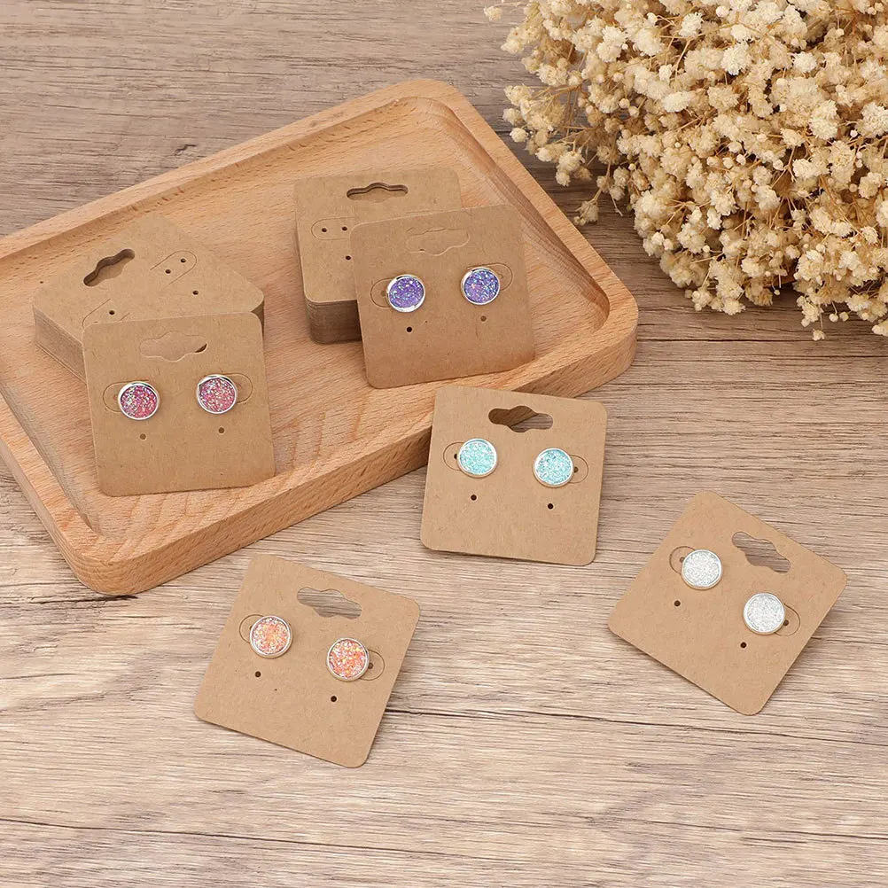 

200 шт. карты для демонстрации сережек, минималистичный дизайн для различных сережек, универсальная совместимость, прозрачный бренд, портативное хранилище