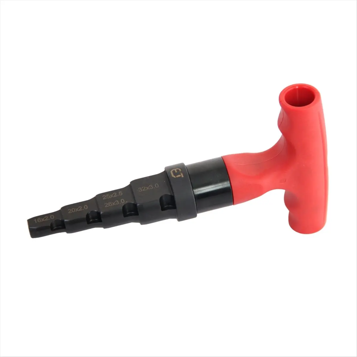 Y561A J~Pipe Deburring Tool Internal Chamfering Tool Multi-Layer Calibration Reamer 4-in-1 Ratcheting Swivel Fit 0.6-1.25in