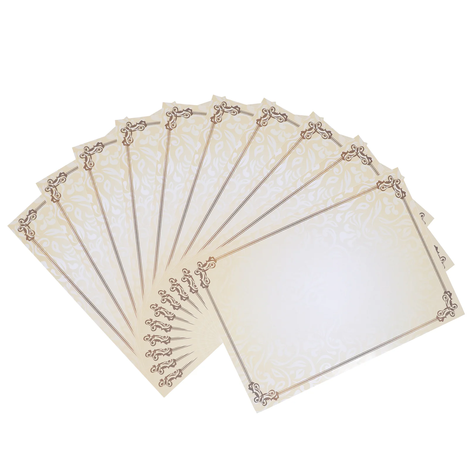 

50Pcs Certificate Inner Pages European Thick Paper Writable Certificate Paper for Printing Awards Diplomas High School Diploma
