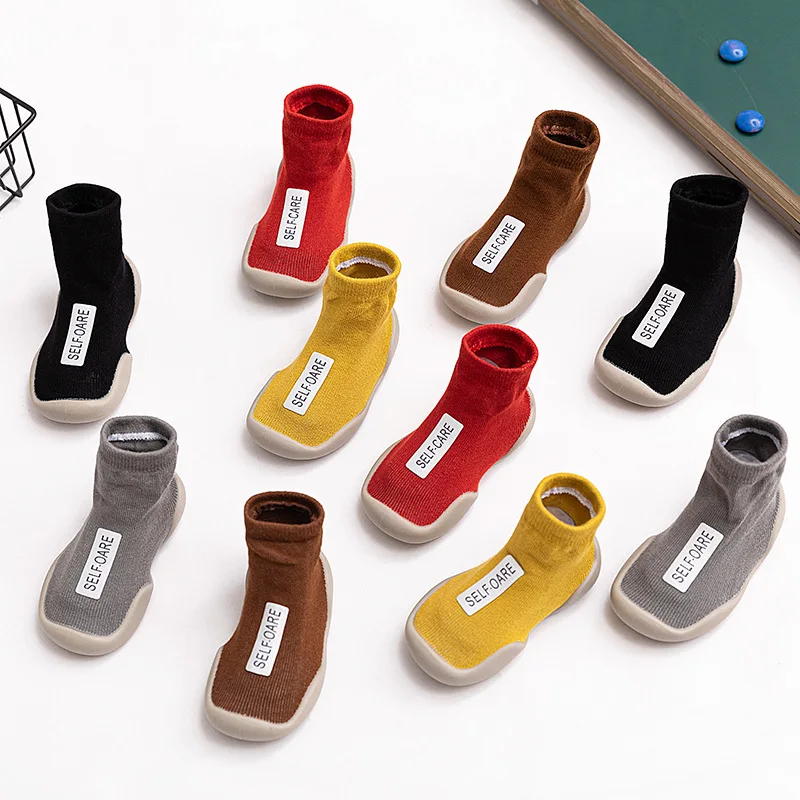 

Детские носки, детские дышащие повседневные кроссовки среднего размера, нескользящая прогулочная обувь для малышей, однотонная обувь для маленьких мальчиков и девочек