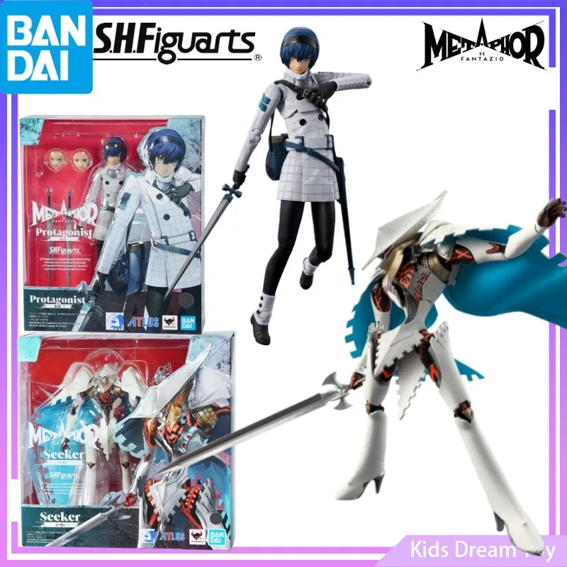 

Bandai inStock Original S.H.Figuarts Metaphor: ReFantazio Anime Figures Protagonist&Seeker Action Figures Toys Collectible Model