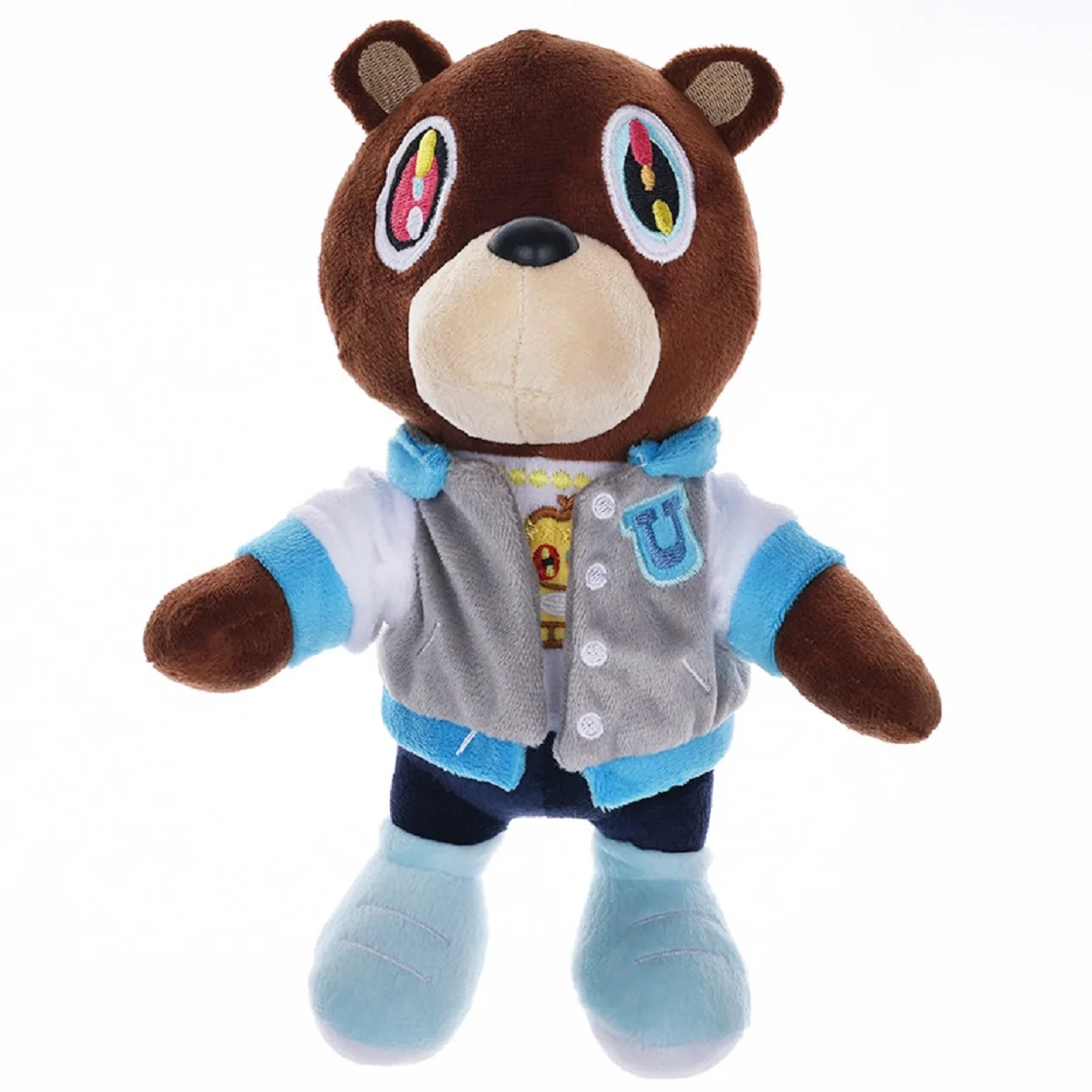 Kawaii Kanye Dropout Bear Teddy Bear Plush Toys Kanye West Graduation Soft Stuffed Home Room Decor Dolls for Kid Birthday Gift