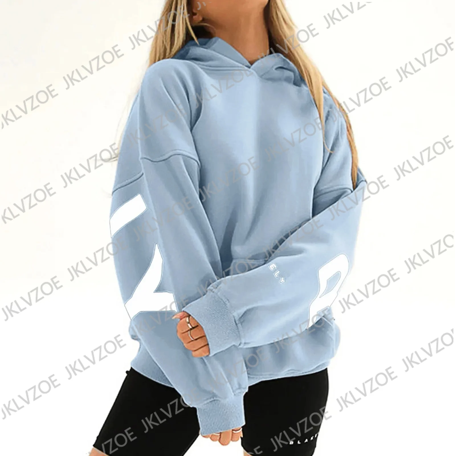 كنزات بغطاء رأس للرجال والنساء ، كنزة صوفية ناعمة غير رسمية ، كنزة رياضية كلاسيكية ، حروف بأكمام ، ملابس للأزواج ، Y2k #4