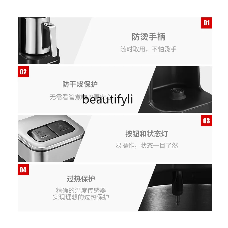 コーヒーポット外国貿易家庭用ポータブルコーヒーマシントルココーヒーポットのカスタマイズ