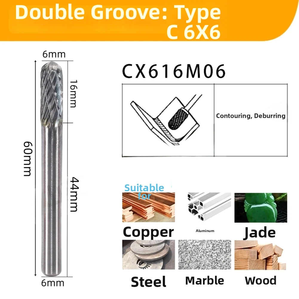 For Metal Deburring Rotary Burr Metal Grinding Tool Double Cut Design Efficient Material Removal For Die Grinders