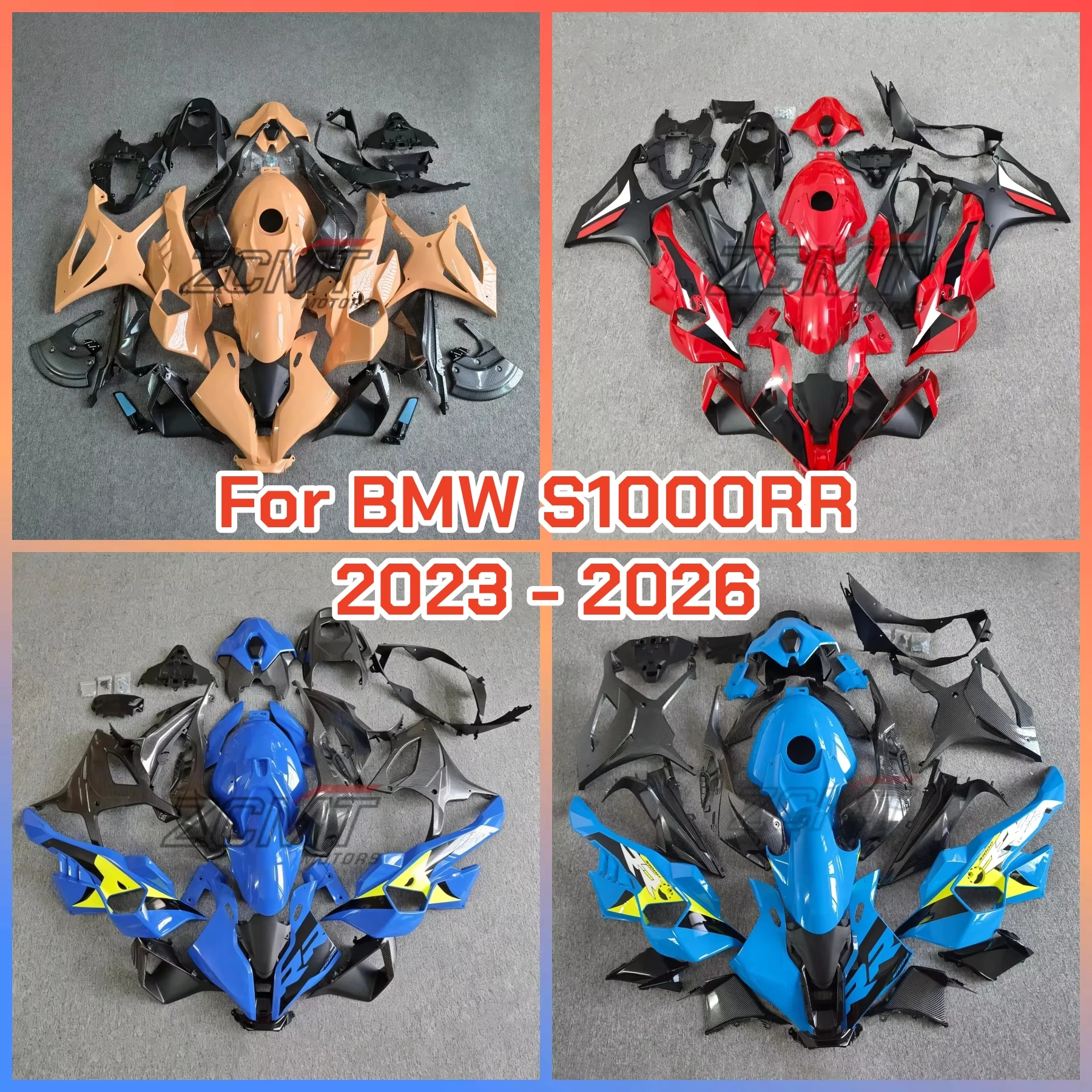For BMW S1000RR 2023 2024 2025 2026 Fairing Motorcycle Set Body Kit Decoration Plastic Guard Plate Accessories Shell Injection