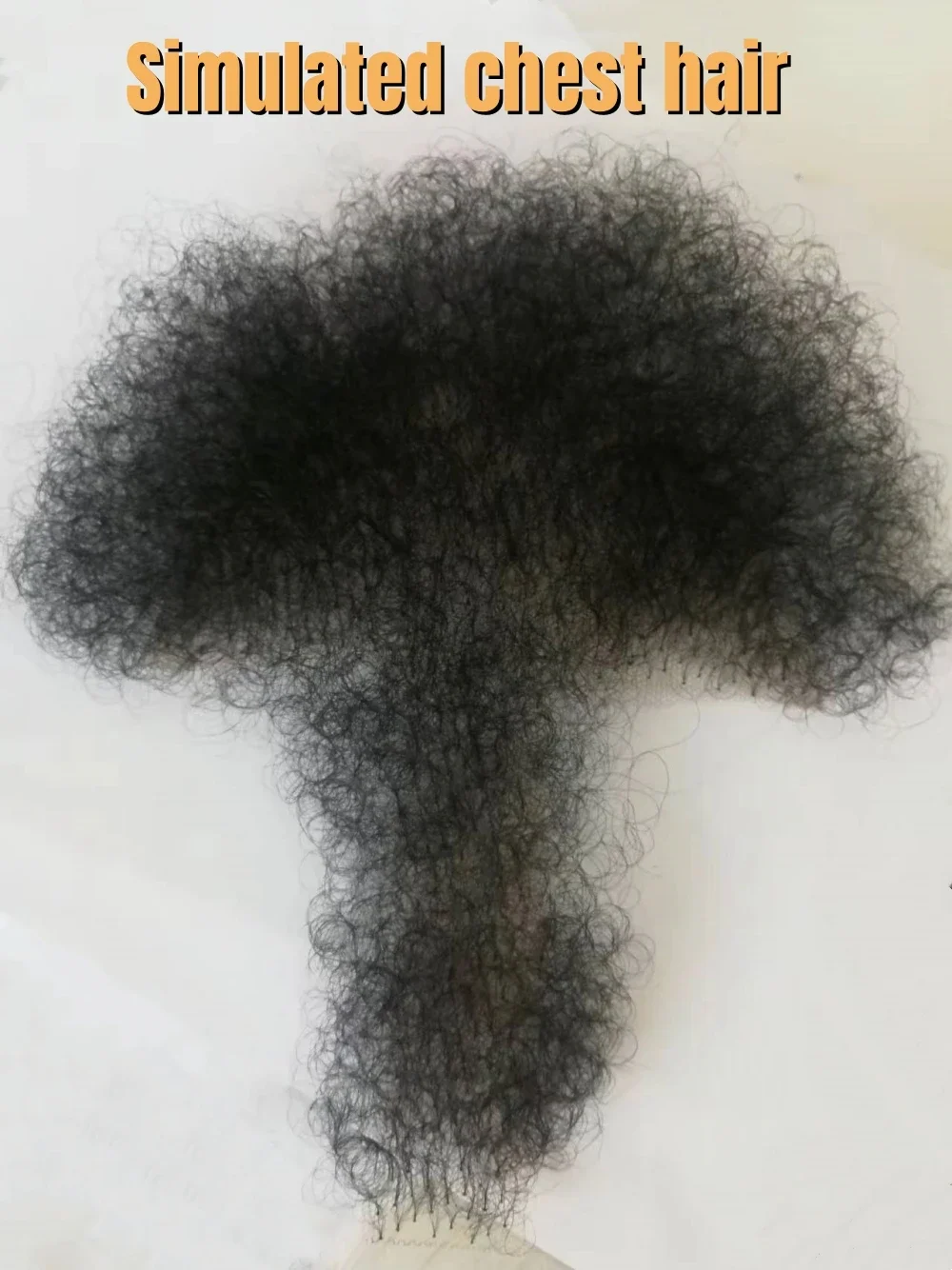 الصدر وهمية الجسم الاصطناعية إضافة حجم الشعر تعزيز رجل اليدوية الرجال شعر الصدر شعر بشري مزيف Ble #4