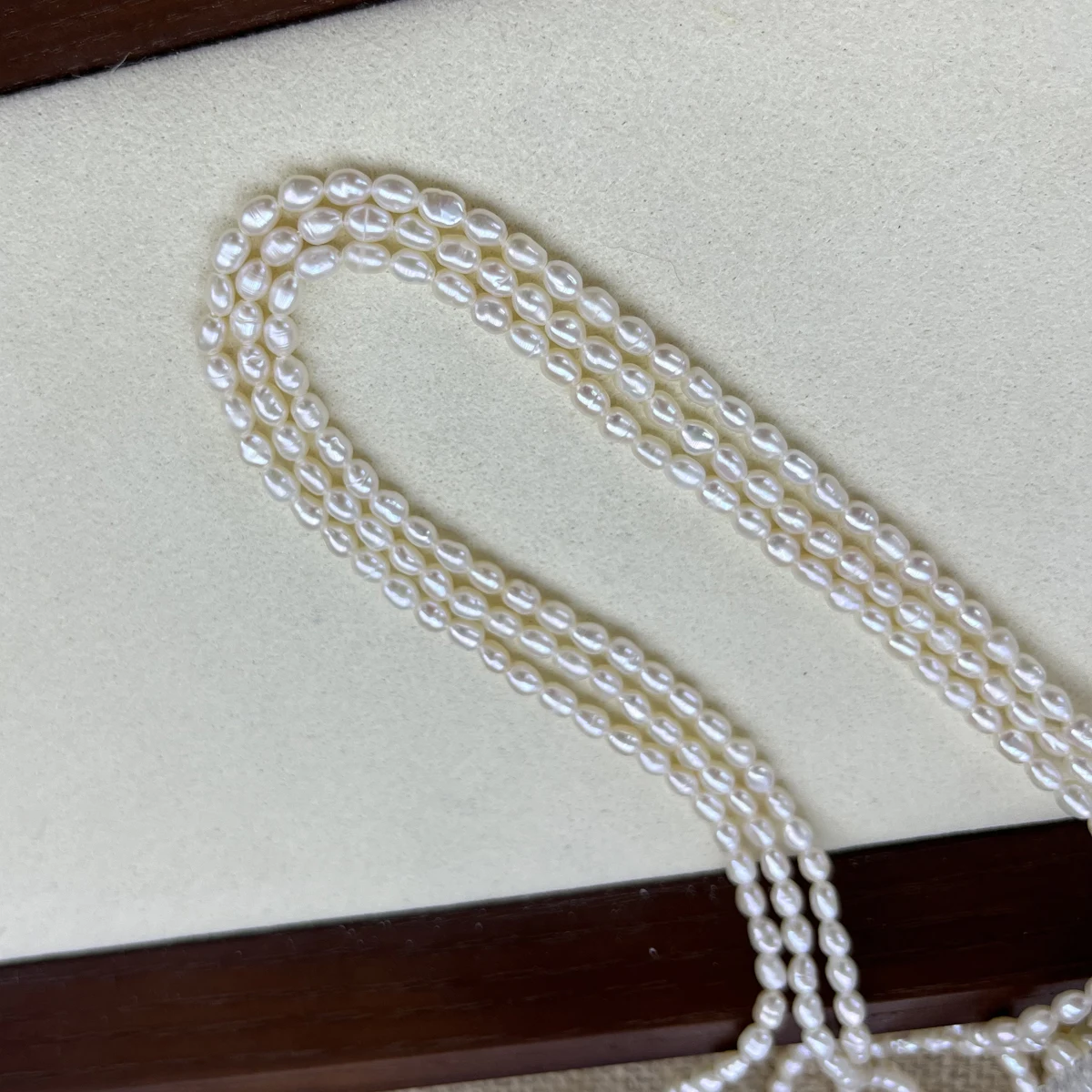 

AA 3-4mm Exquisite Rice-Shaped Semi-Finished Pearls White Natural Pearls for Jewelry Making DIY Necklace Bracelet Accessories