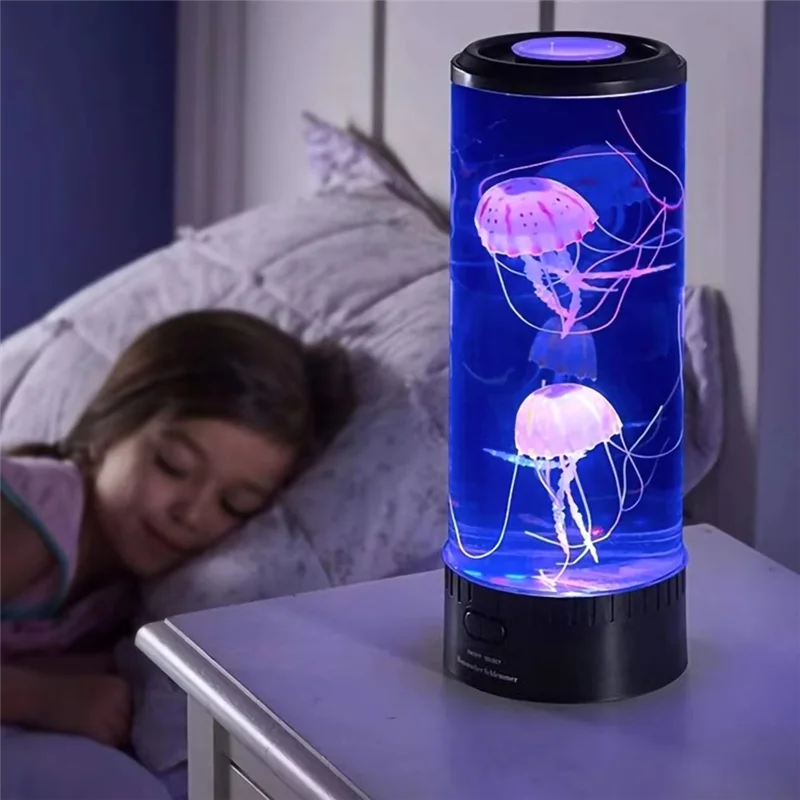 

ABUF-Color Changing Jellyfish Lamp Usb/Battery Powered Table Night Light Children's Gift Home Bedroom Decor Birthday Gifts