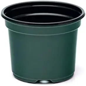 

8 Inch Flower Pot (Qty. 10), Plastic, Green Azalea Pot, Greenhouse Supplies