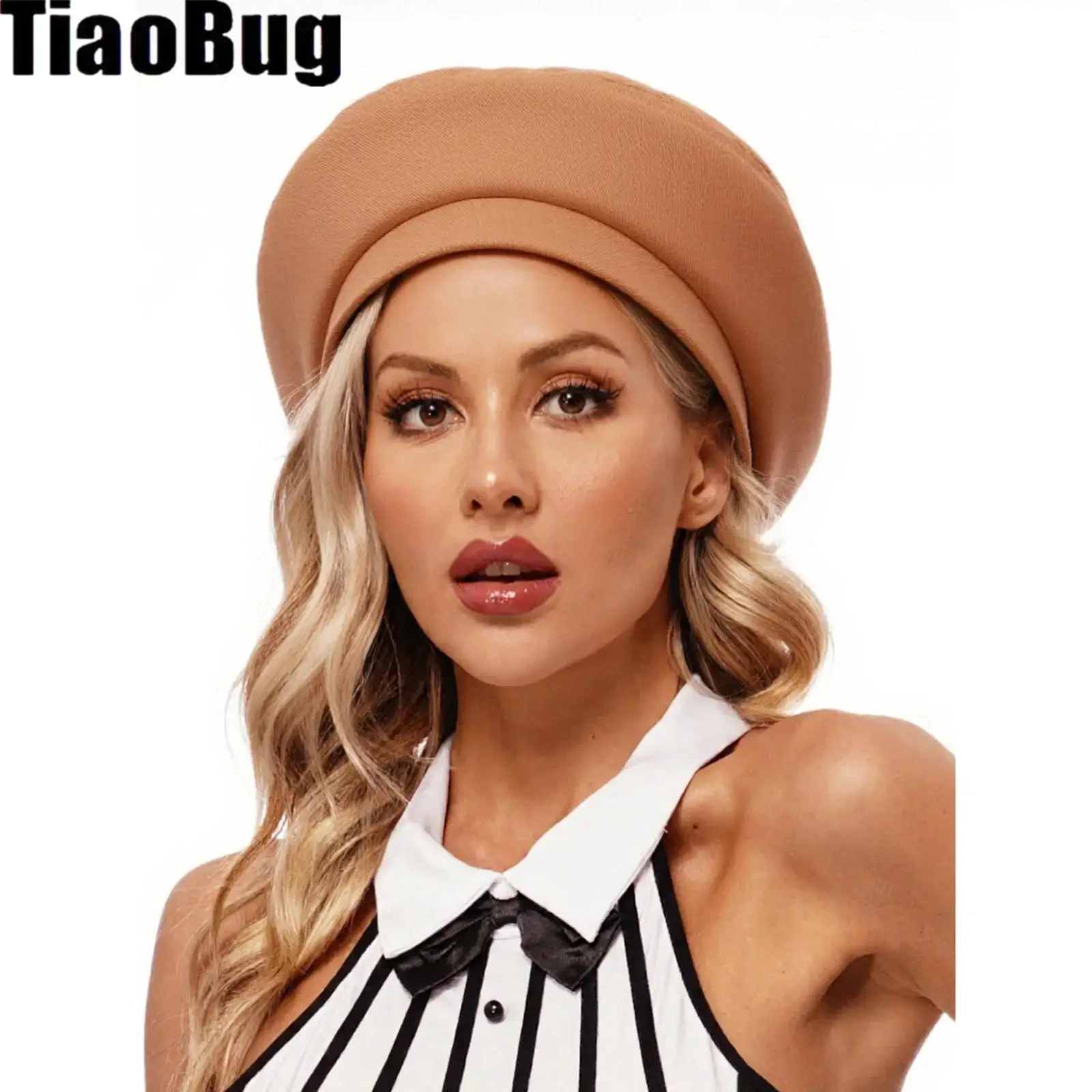 

Women Party Beret Hat Solid Color Cap for Travel Photography Party Casual Daily Life