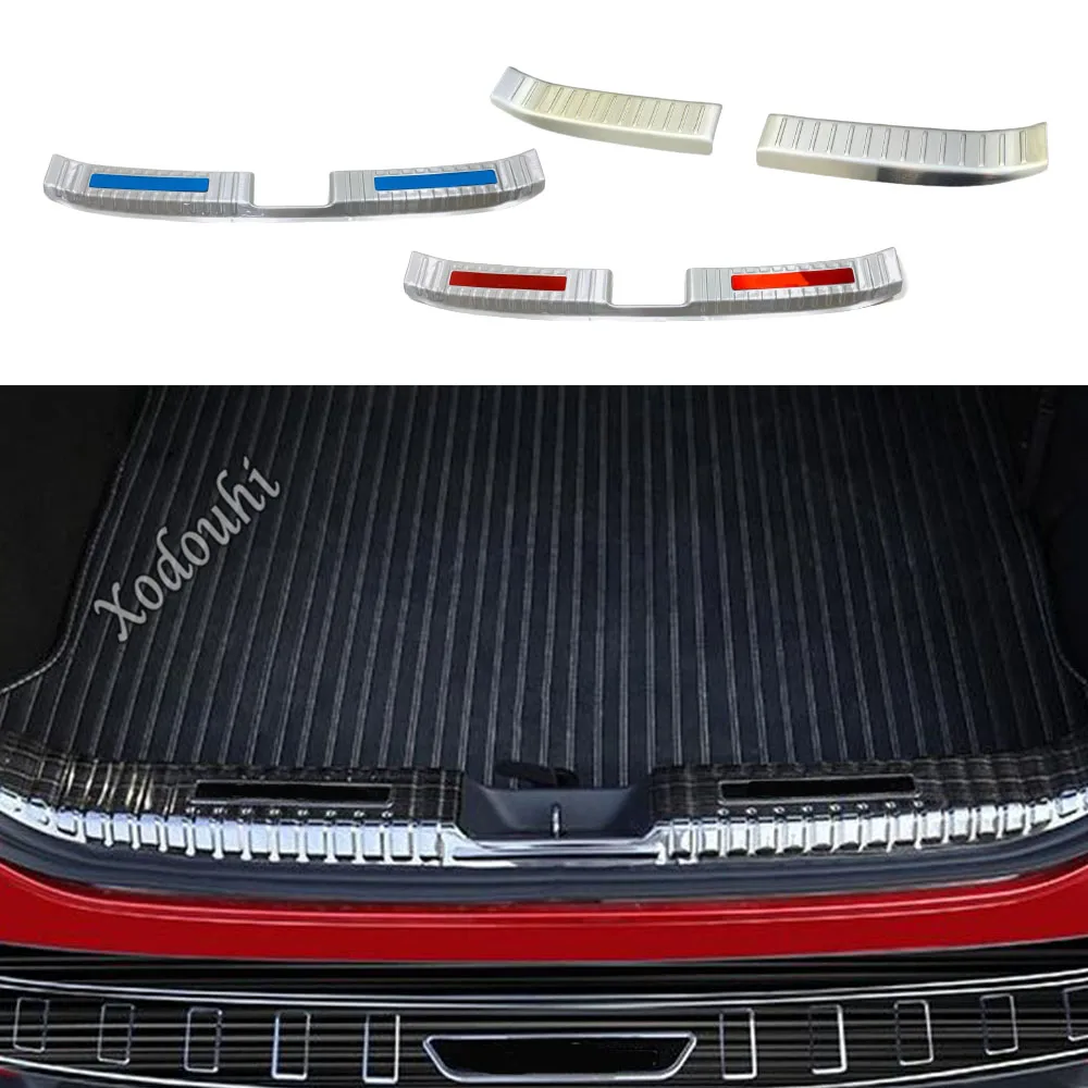 

Car Internal Rear Bumper Panel Trunk Trim Cover Stainless Steel Plate Pedal Parts 1pcs For Mazda CX-30 CX30 2020 2021 2022 2023