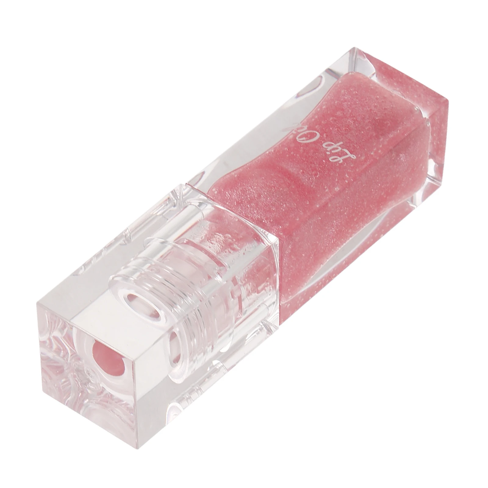 Olejek do ust zmieniający kolor z brokatem, wysoki połysk, nieklejący się, nawilżający, koloryzujący, powiększający usta, długotrwały.