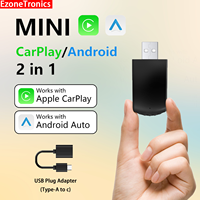 Ezonetronics Wireless CarPlay android auto adapter for factory wired car Plug and Play Fashionable and Portable 2 in 1