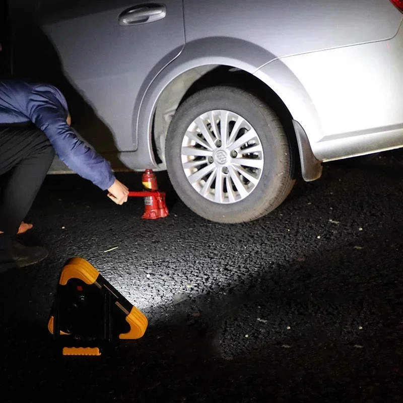 車の三角形の警告ライト、ポータブル、バッテリー駆動、緊急トラフィック、看板認識、Baricadeアラームランプ、警告灯