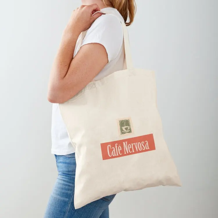 

Cafe Nervosa Tote Bag tote bag men's Canvas stote bag custom fabric Women's tote
