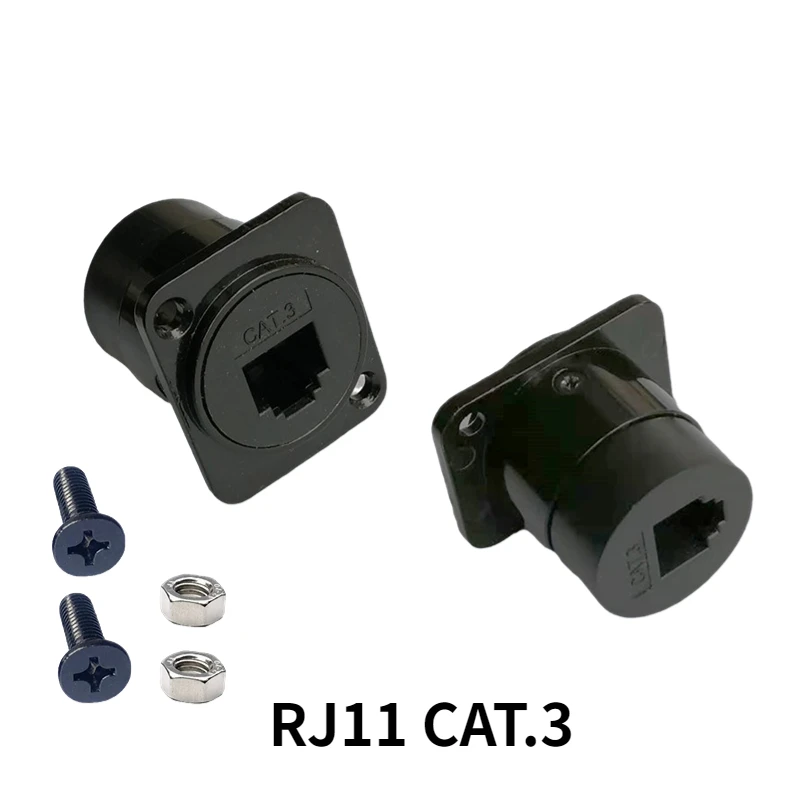 Porca fixa Equipamento telefeux Nico, conector de voz, RJ11, classe III, CAT.3,6P6C