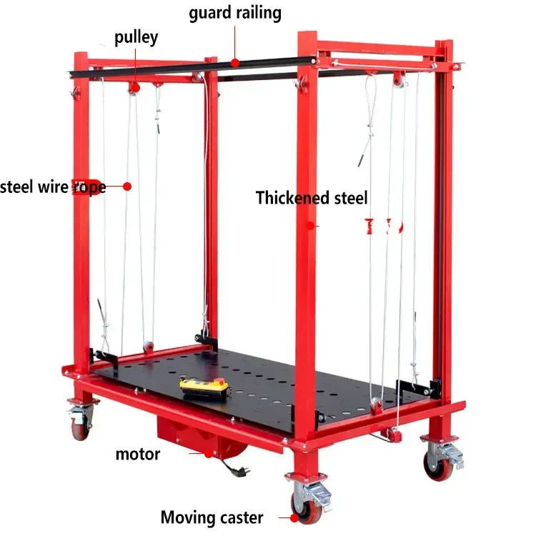 Mobile electric scaffold lift 2-8m electric scaffold