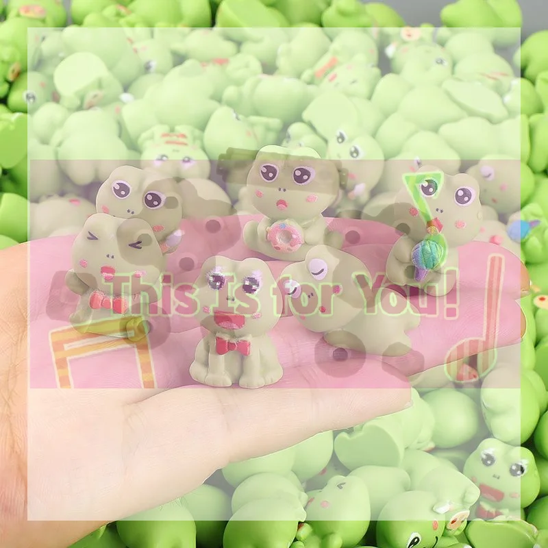 10PCS Funny Holiday Frog Animal Car Decoration Resin Craft Miniature Figure Tiny For Bonsai Microlandscape Fairy Garden Decor