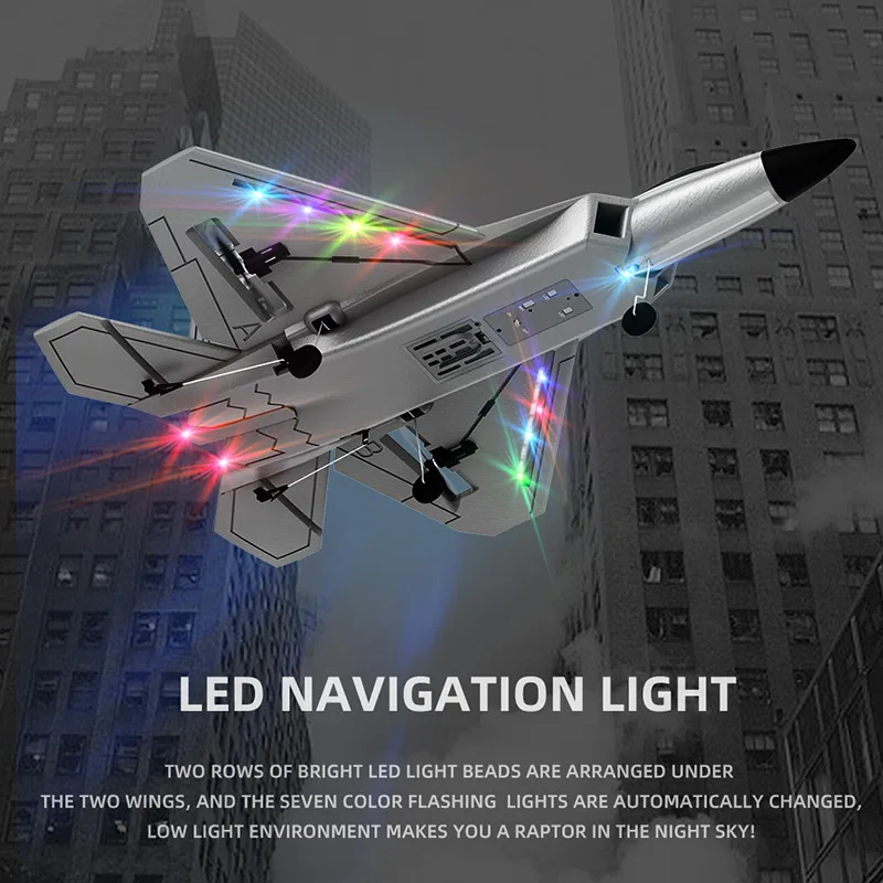 BM22 F22 Fighter 4CH Larger Plane 2.4G Fixed-wing Remote Control Airplane Electric Foam Model 49*35.5*12.3cm Biger Glider Toys