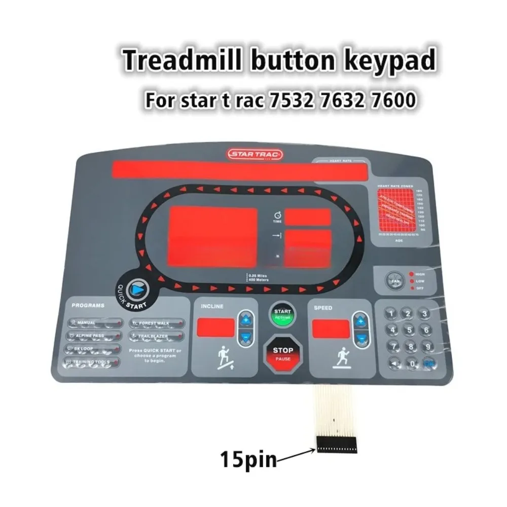 Applicable to Button Panel Control Panel Membrane Switch Sticker Quick Start Stop Button Keyboard Film for STAR TRACK 7532 7632