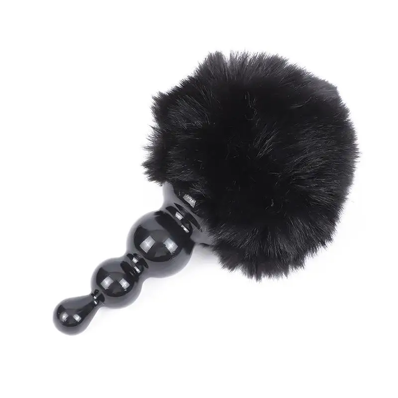 Tapón Anal con Cola de Conejo - Diseño Sexy con Soporte de Silicona Suave Desmontable para Adultos, Ideal para Parejas