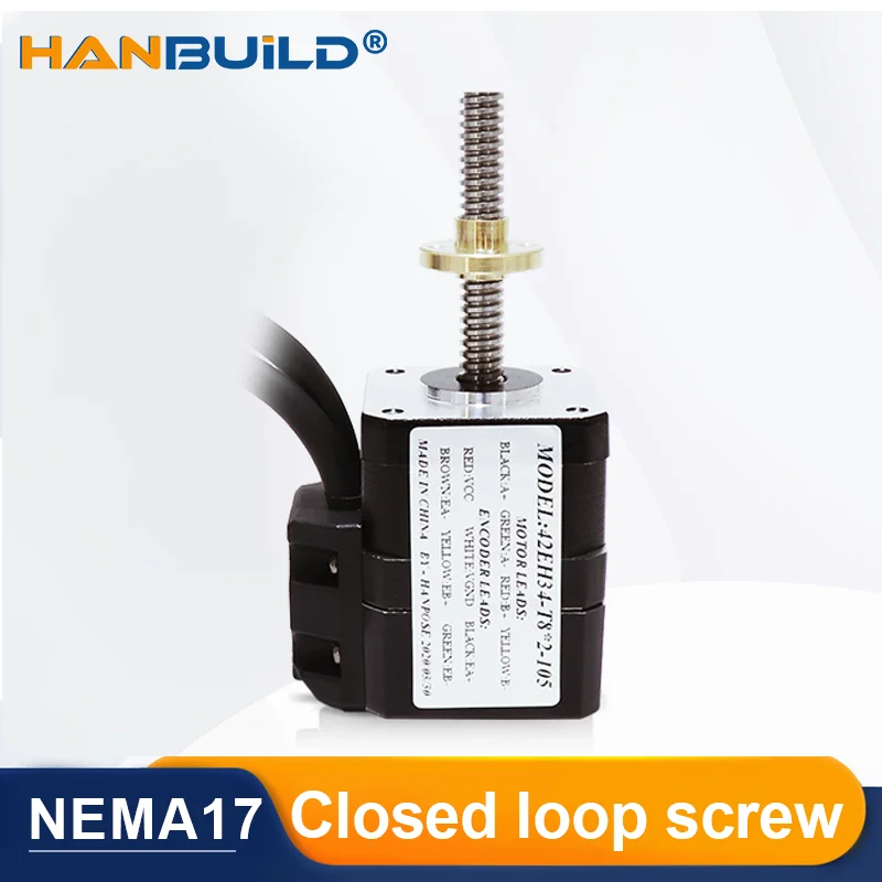 

NEMA17 42ET34 42ET40 42ET48 42ET60 Двигатель ходового винта с замкнутым контуром и дополнительными характеристиками ходового винта и индивидуальной длины
