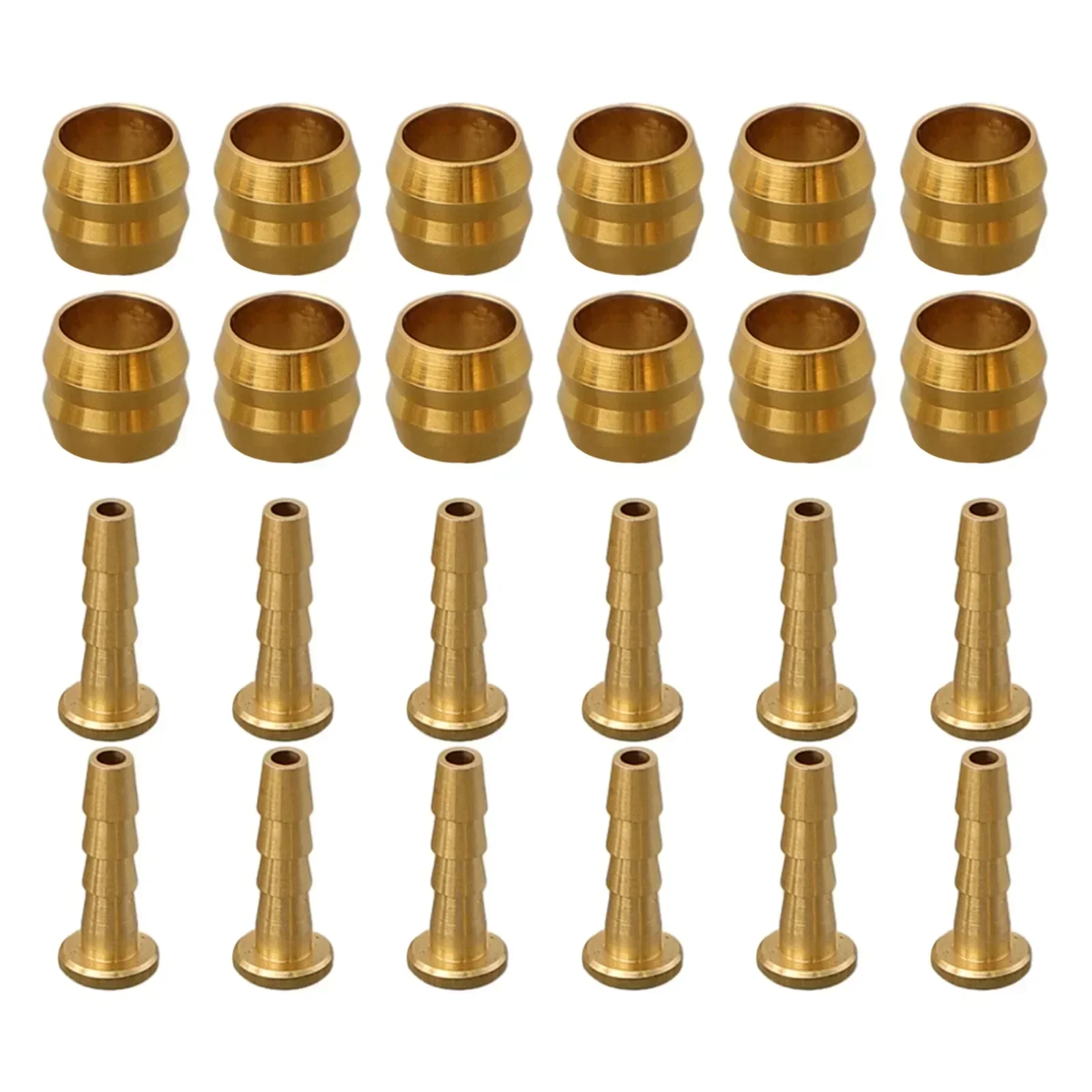 12PCS Brake Olive And Barb Kit Bike Brake Olive And Brass Connecting Insert Kit For Shimano BH59/BH90 Hydraulic Disc Brake Hose