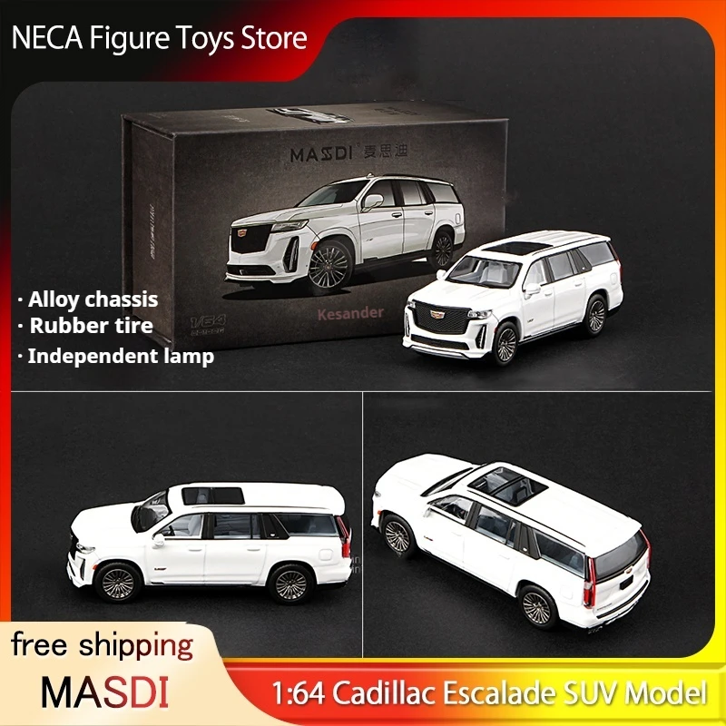 

Masdi 1:64 Cadillac Escalade Alloy Suv Simulation Model Saaban Replica Luxury American Car Collection Toys Boy Birthday Gifts