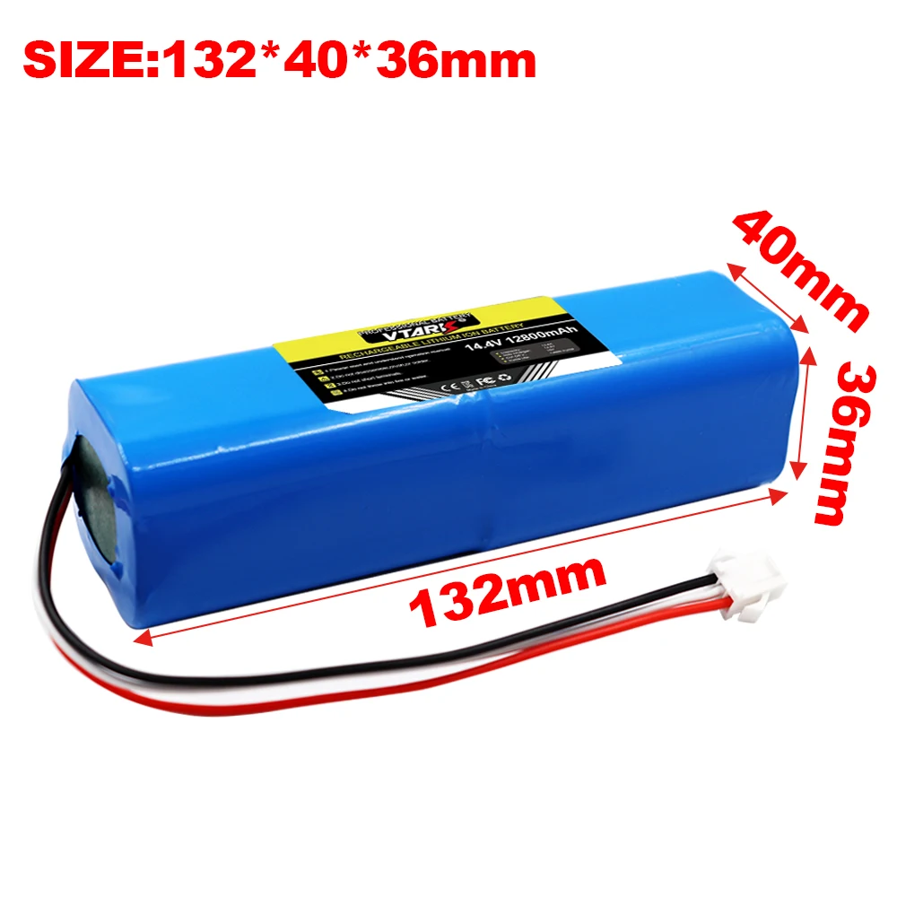 Battery For Proscenic M7Pro,M7Max,M8Pro,Lydsto R1,VIOMI S9,ROIDMI EVE Plus Robot Vacuum Cleaner Li-ion Battery 14.4V 12800mAh