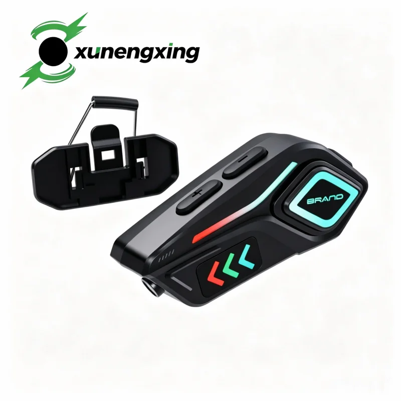 K07 Helmet Bluetooth Headset Ambient Light Long Battery Life Noise Canceling Dual Stereo Earphone Universal For All Moto Helmets