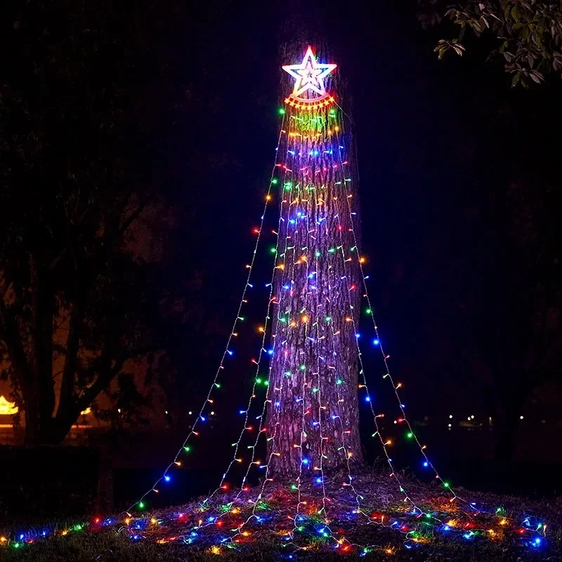 nueva-luz-solar-de-cascada-con-pentagrama-luz-colgante-para-Arboles-luz-decorativa-navidena-para-jardin-y-exteriores