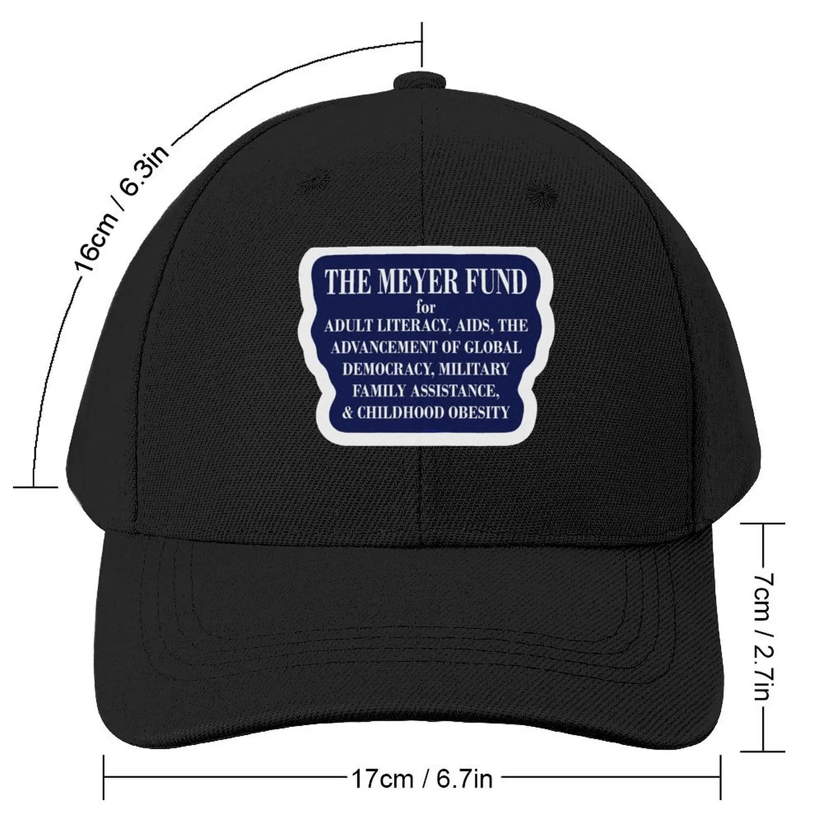 Veep - The Meyer Fund Baseball Cap Ball Cap Snapback Cap Visor Hats Woman Men's