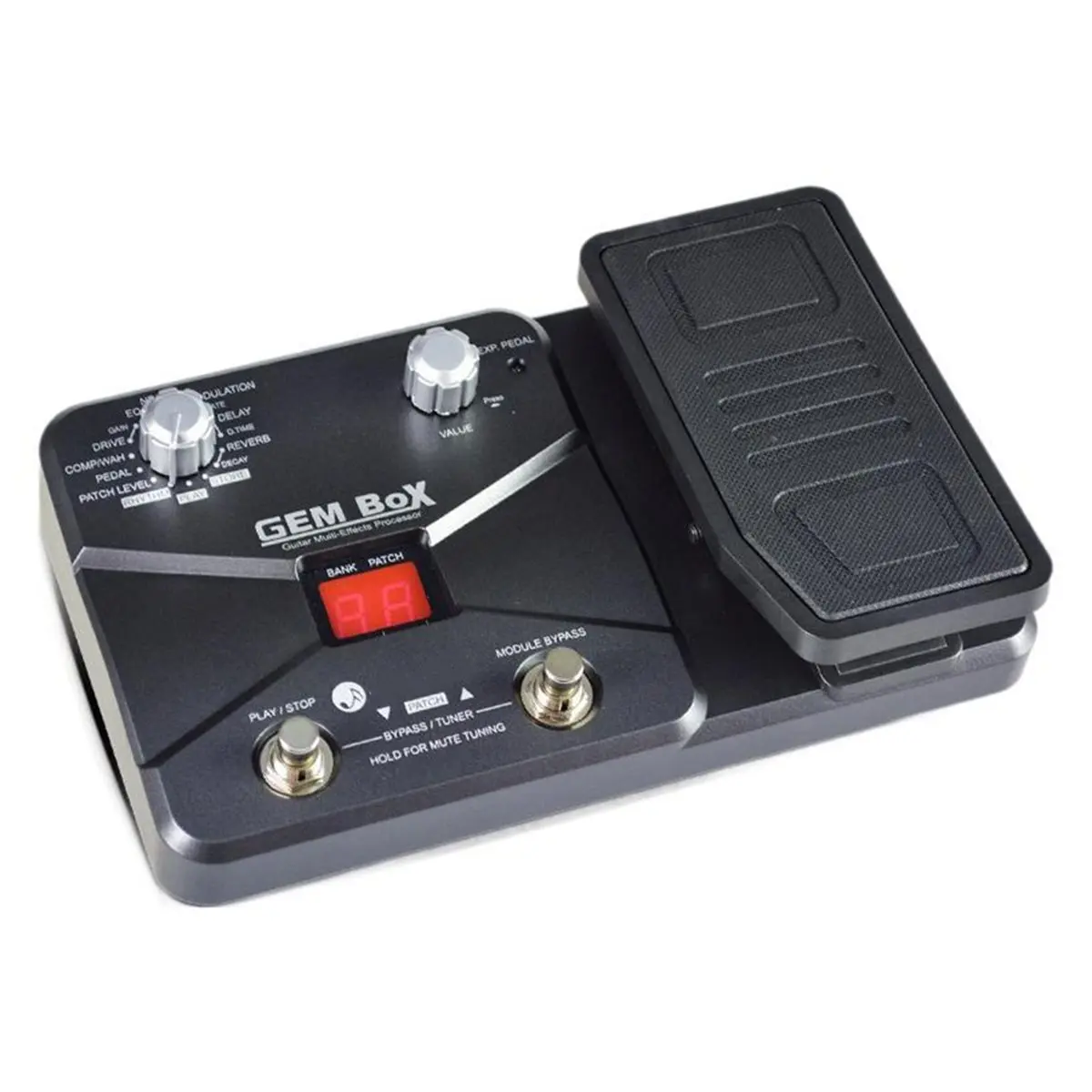 Y60A NEW-Guitar Multi Effects Processor with Expression Pedal Built in Drum Machine 60 Effects for Guitar Bass Amp