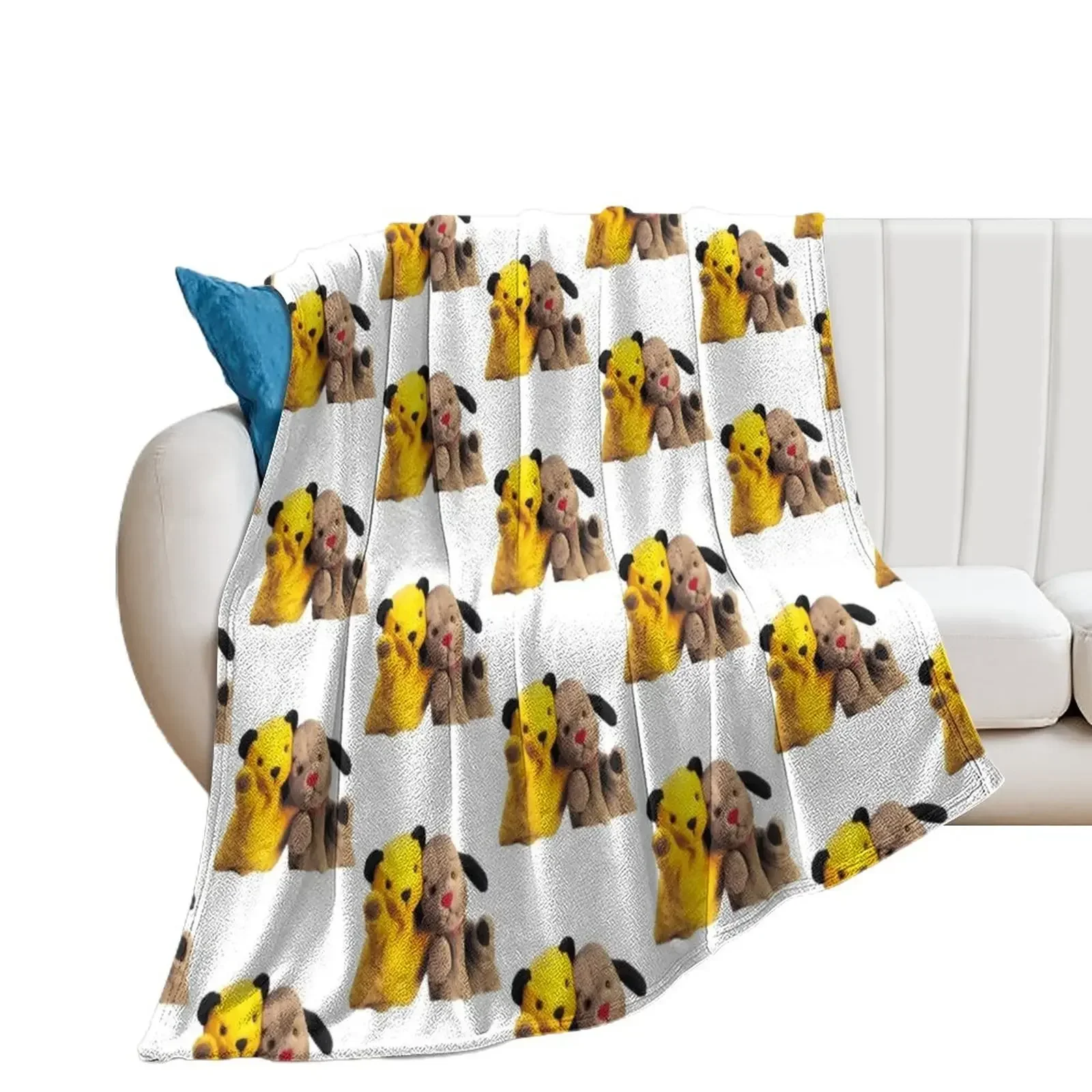 

Sooty and sweep Throw Blanket Soft Big Single Blankets