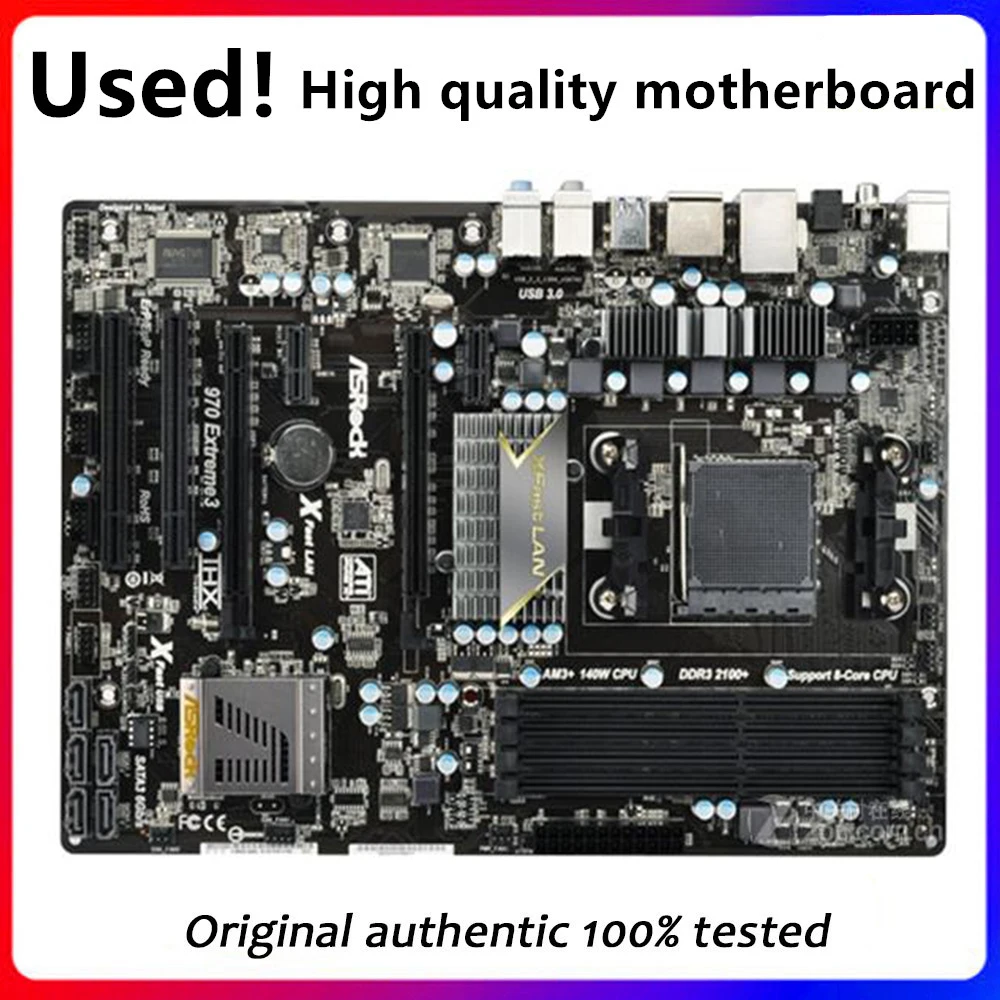 

AM3+ AM3b For ASRock 970 Extreme3 Motherboard Socket AM3 DDR3 970 Extreme 3 Original Desktop Mainboard SATA II Used Mainboard