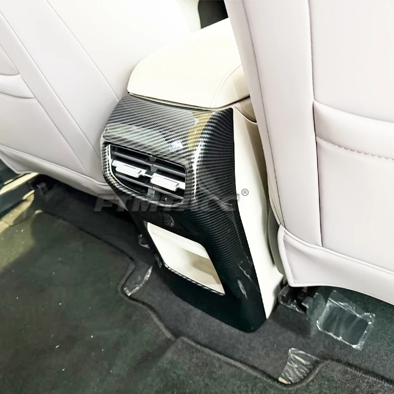 LHD ل MG 4 MG4 EV مولان 2026 ABS ألياف الكربون وحدة التحكم المركزية تكييف الهواء الجانب منفذ الهواء تنفيس غطاء إطاري ملحقات الكسوة