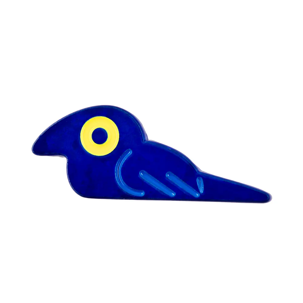 Tiny Resting Crow Brooch Murder Of Crows Enamel Pin Fantasy Badge Spooky Halloween Bird Unique Gift Idea Accessories Collection