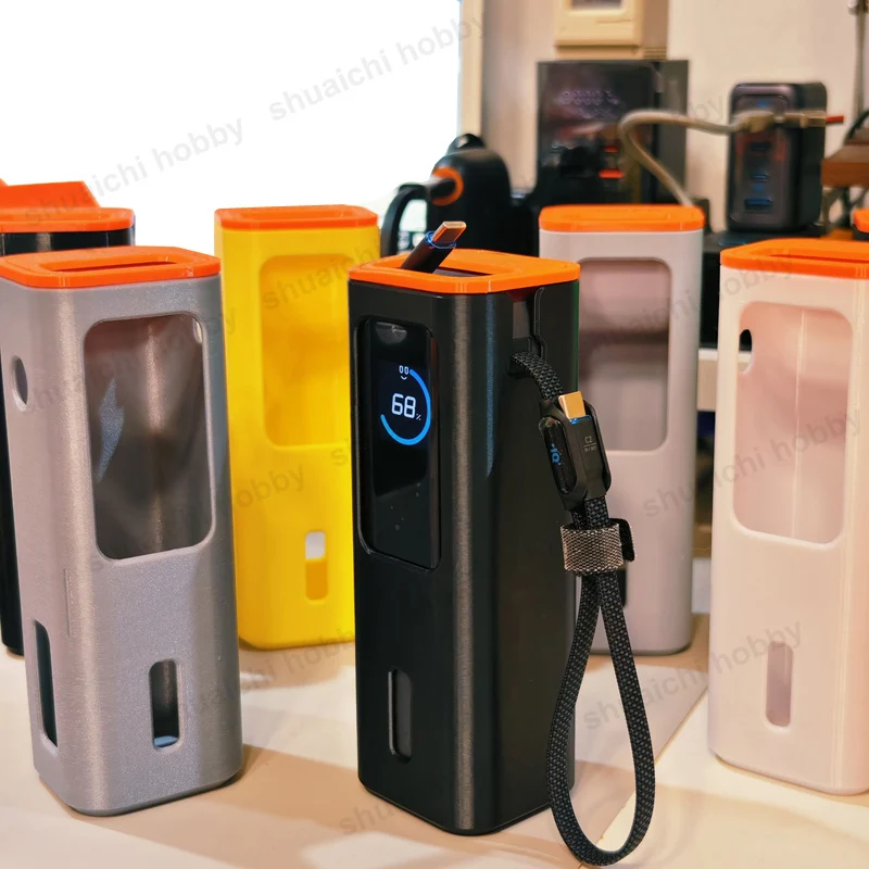 1PCS 3D Gedruckt Schutzhülle für Anker 165w 25000mAh Power Bank PETG/PLA Anti Fall Shell staub Abdeckung DIY Batterie Fall Teile