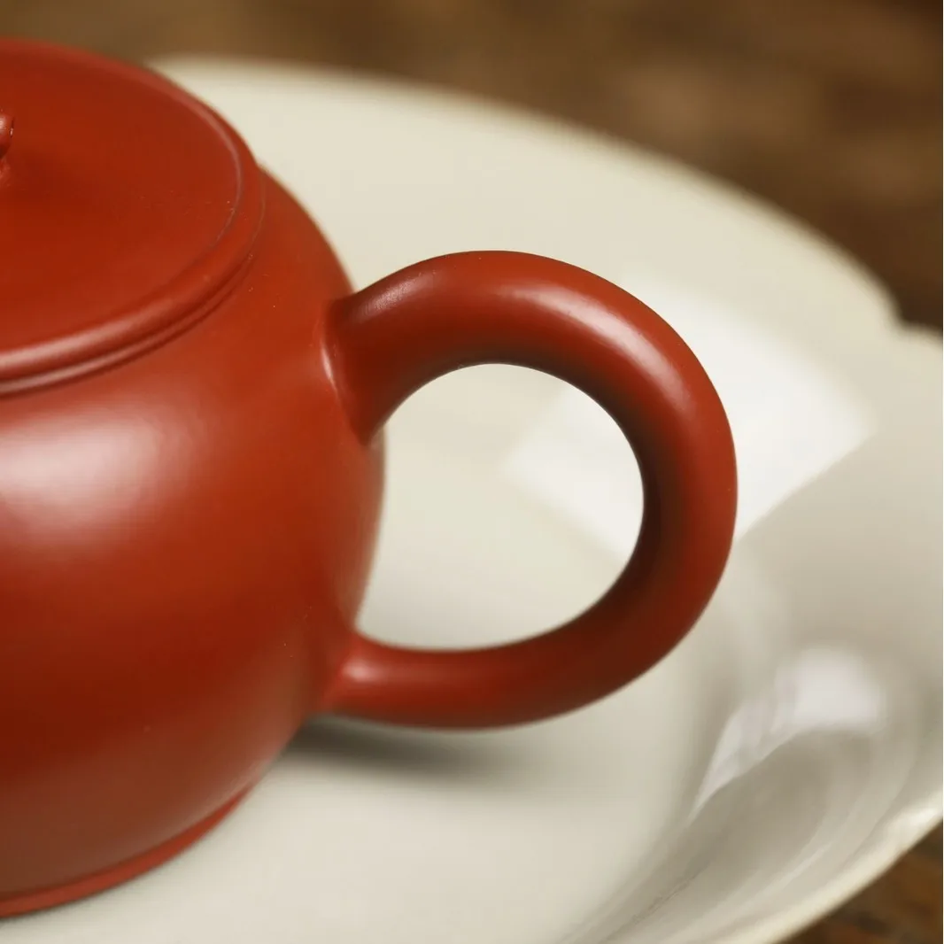 Chinese Yixing Zisha Set Tea Ceremony Handcrafted By Famous Artisans Made From Natural Ore Da Hong Pao Rabbit-Shaped