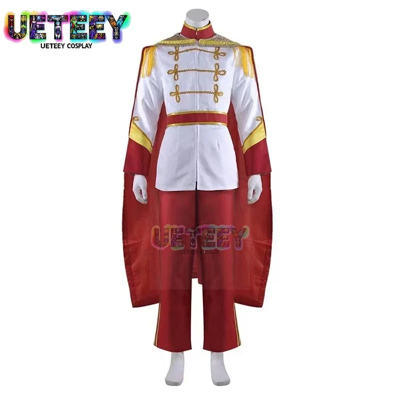 

UETEEY Movie Prince Charming Kit Adult Cinderella Prince Charming Cosplay Costume for Men Wig Custom Made